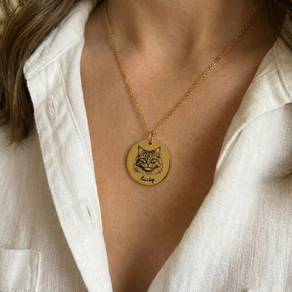 Custom Engraved Pet Necklace