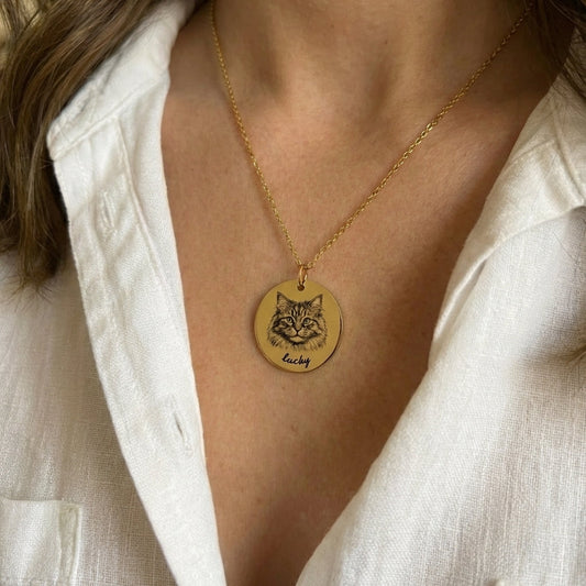 Custom Engraved Pet Necklace